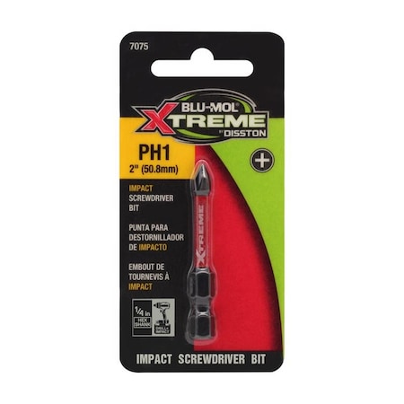Blu-Mol Xtreme Blu-Mol Xtreme Phillips 1 X 2 in. L Screwdriver Bit S2 Tool Steel 1 pc E0217075